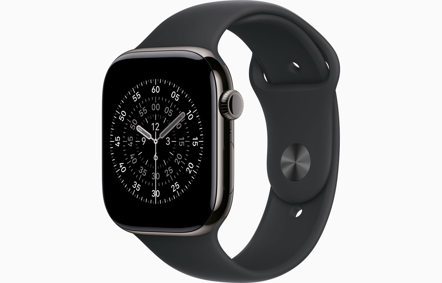 Apple Watch Series 11 GPS +Cellular 46mm Slate Titanium Case with Black Sports Band - M/L