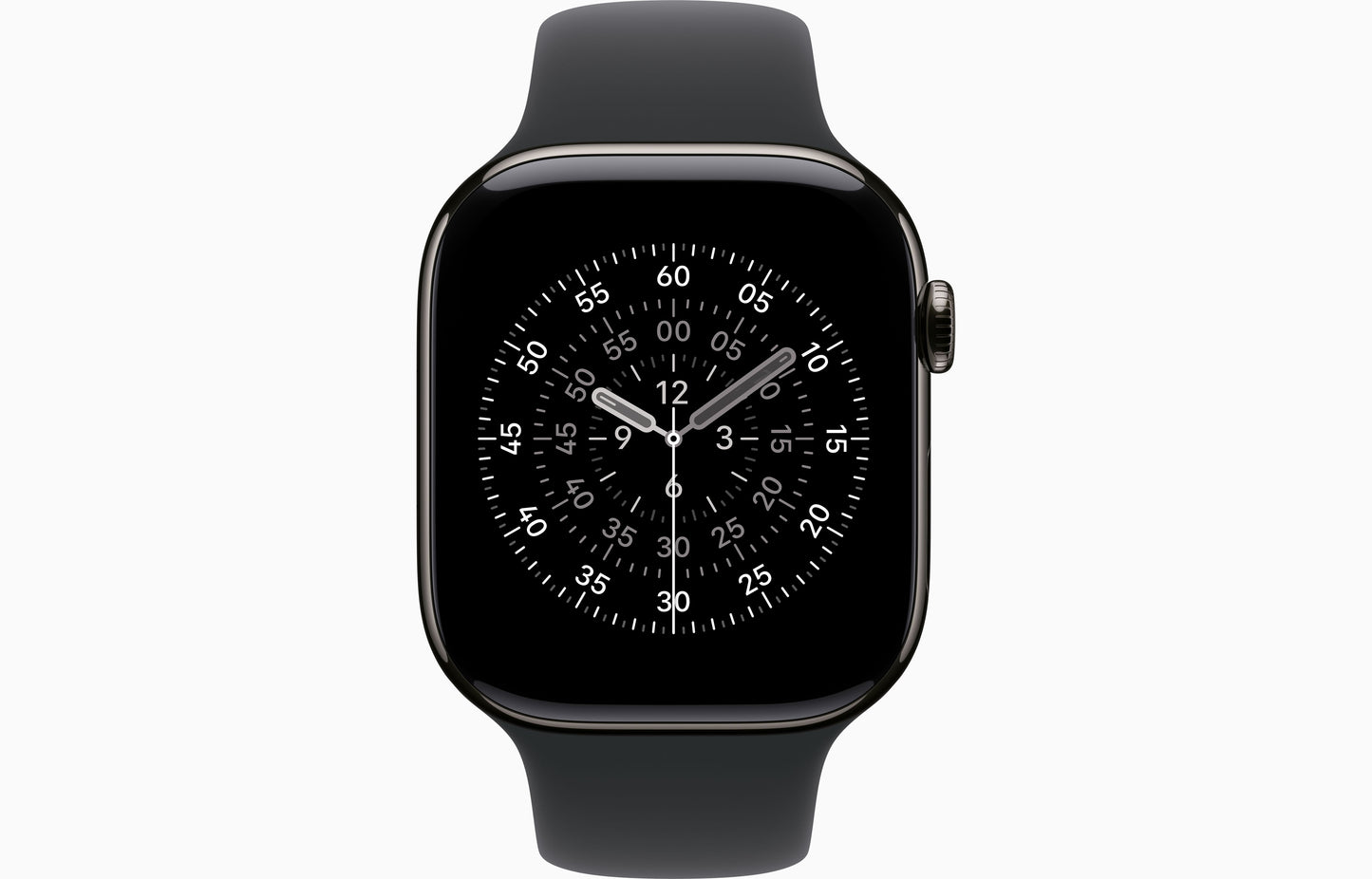 Apple Watch Series 11 GPS +Cellular 46mm Slate Titanium Case with Black Sports Band - M/L