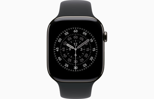 Apple Watch Series 11 GPS +Cellular 46mm Slate Titanium Case with Black Sports Band - M/L